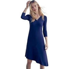 Eileen Fisher Asymmetrical Hem Dress XXS