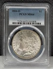 1884-O Morgan Silver Dollar PCGS MS64 (808)