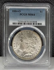 1884-O Morgan Silver Dollar PCGS MS64 (808)