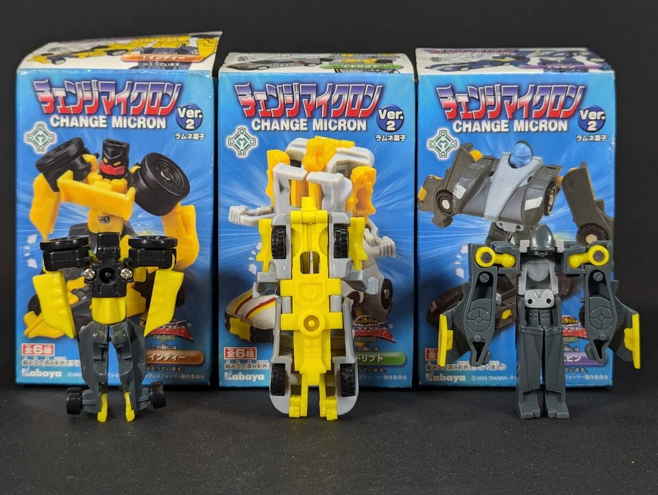Transformers Kabaya Change Micron Legend Race Team complete Armada Minicon - Image 3 of 4