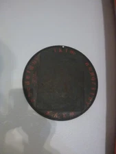 Antique Cress Art Metal Slate Double Sided Alphabet Learning Teaching Chalkboard