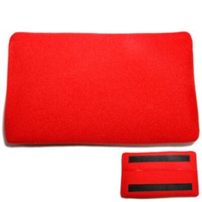 1pcs Red Cotton Lumbar Tuning Pad For Lumbar Rest Cushion Bucket Racing Seat