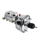 Chrome 7" Street Hot Rod Custom Power Brake Booster & Bail Top Master Cylinder