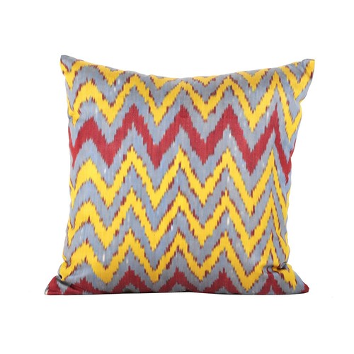 Ikat Pillow Cover Uzbek SET of 5 pcs 20.08" x 20.08" FREE Fast Shipment 07814 - Picture 7 of 11