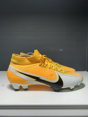 Nike Mercurial Superfly 7 360 Pro FG Fußballschuhe 8,5 UK oder 43 EU Orange Weiß
