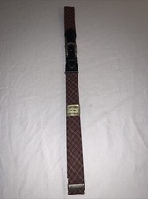 1950  s Men  s Belt Plaid/ Leather Adjustable 36-40  New MCM Vintage New