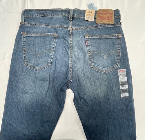 LEVIS 559 JEANS MENS 34 X 34 BLUE JEAN RELAXED STRAIGHT STRETCH FIT - Picture 9 of 15