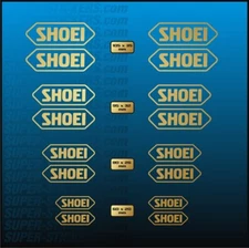 16-pc Replacement Decal Kit for SHOEI Helmet (pick color)  Autocollant Adesivi