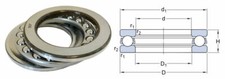 Axial-Rillenkugellager / Drucklager 51100 BIS 51330  Marke/ Brand CRF