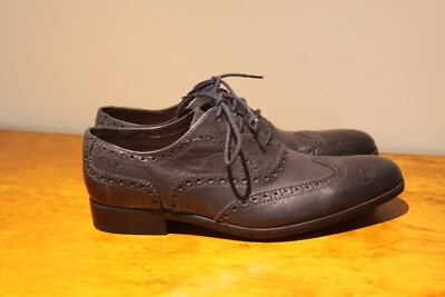 Clarks Men\'s Derby Lace-Up Oxford Dress Shoe Blue Size 8.5 CLARKS MONAHAN PLAIN TOE LACE OXFORD NAVY NUBUCK - MENS  main image 2