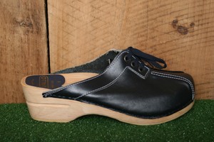wooden wedge clogs
