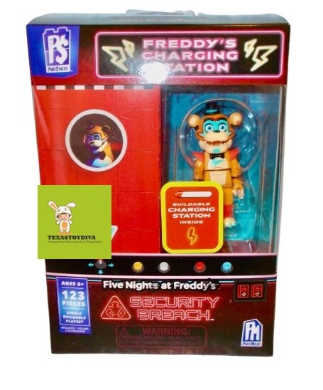 Five Nights At Freddy's CHARGING STATION Security Breach Buildable Set ...