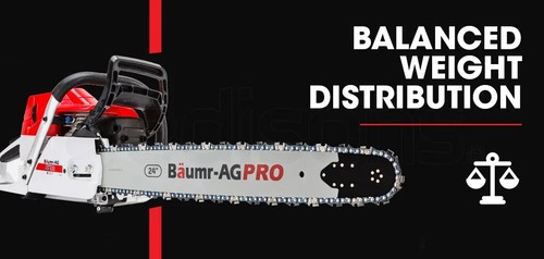 BAUMR-AG Commercial Petrol Chainsaw E-Start 24" Bar Chain Saw Top Handle Tree - Picture 12 of 16