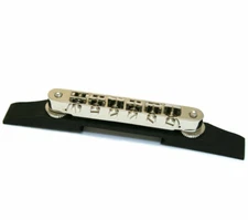 Genuine Gretsch Nickel-Ebony Adjusto-Matic II AOM Guitar Bridge 006-0884-000