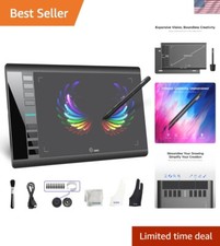 Versatile 10x6 Tablet for Artists - 8192 Levels, USB Connection, Complete Kit