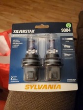 New Sylvania Silverstar 9004 Pair Set High Performance Headlight Bulbs