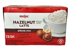 Meijer Hazelnut Latte Drink Mix K Cups Pods 12 ct 6.35 oz