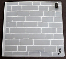 Stampin Up BRICK WALL Embossing Folder 6" x 6" TIEF Block Wall Bricks Design