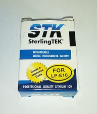 STK SterlingTEK Rechargeable Camera Battery for LP-E10 Unused