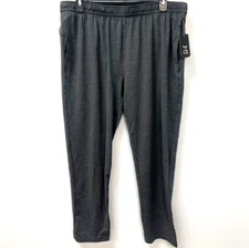 Xersion RUN Dark Gray Comfort Waist Quick-Dry Taper Pants Men’s Sz XL Zip Pocket