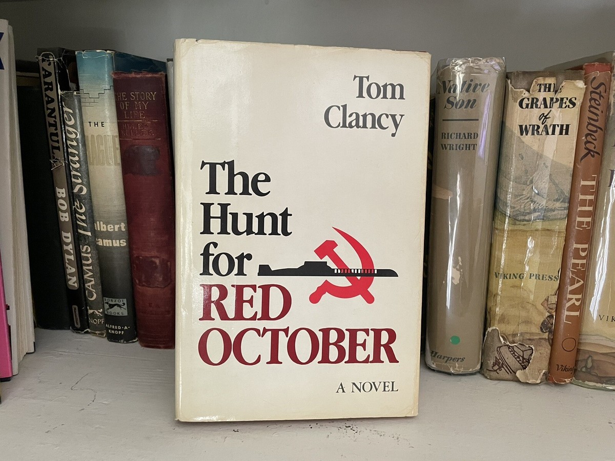 THE HUNT FOR RED OCTOBER by Tom Clancy HB DJ First Edition Unread