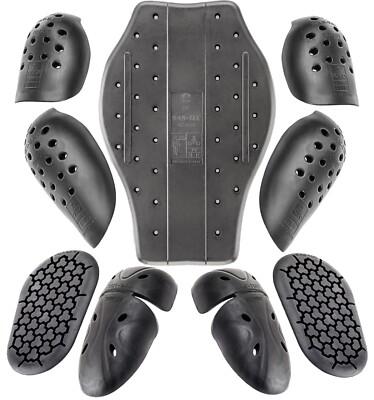 SAS-TEC Full Motorrad Anzug Schutz LEVEL 2 Panzerung Upgrade 9-teiliges Einsatz Set C