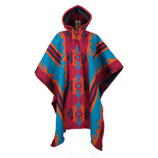 Premium Ecuadorian Wool Poncho Handwoven Cozy Tote Bag Included