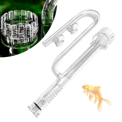 17mm Glass & Acrylic Lily Pipe Aquarium Fish Tank Filter Pipe Surface Skimmer ~