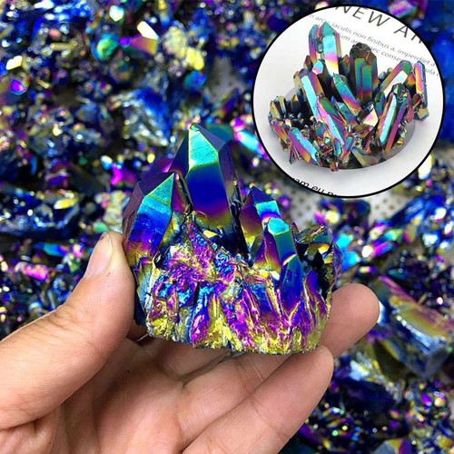 Rainbow Titanium Aura Quartz Crystal Cluster, For Ceramic, Grade: Snow White at ₹ 2500/kg in Khambhat Rainbow Titanium Aura Quartz Crystal Cluster, For Ceramic, Grade: Snow White at ₹ 2500/kg in Khambhat