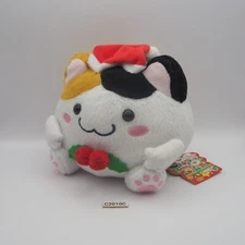 Maruneko Club Cat C2010C Christmas Plush Stuffed 6" TAG Toy Doll Sk Japan