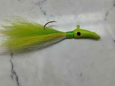GraveDigger Bucktail Jig- Green Chart - Red Sickle -Multiple Sizes & Quantities