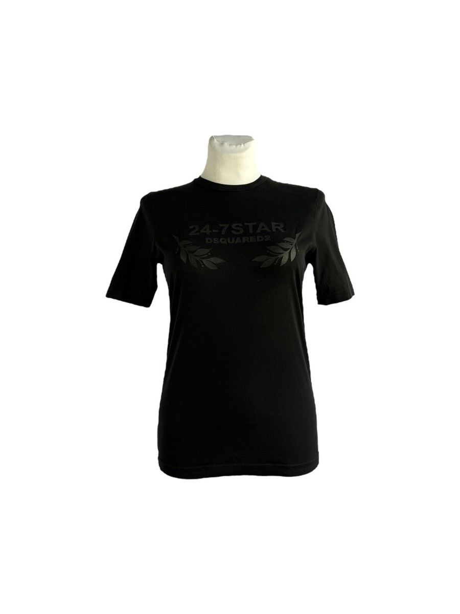 Tシャツ・カットソー DSQUARED2 Woman T-Shirt Black S80GC0072D20020 900 Dsquared2 Women's T-Shirt Short Sleeve Logo