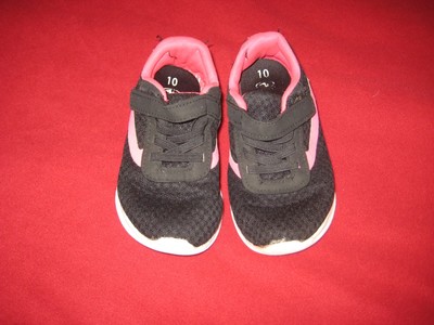 Girls Slip-on Sneakers, Black/Pink, Size 10