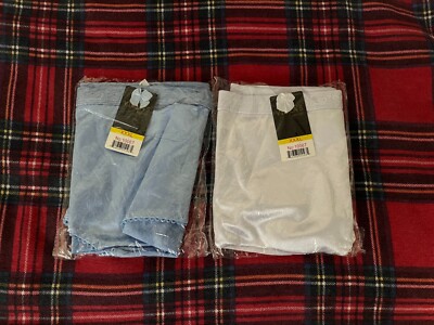 Viola's Secret Satin Hi-cut Briefs Style 10067 Lot of 2 Blue White Size XXXL NWT