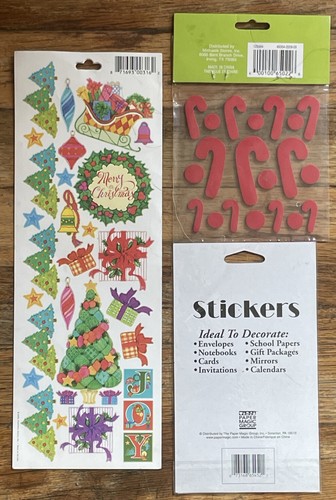 Lot of 3 Packages Of Christmas Stickers Miss Elizabeth's Color Clings Creatology - Picture 6 of 6