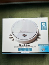Brookstone Robotic Vacuum Cleaner 3 In 1 Desi...
