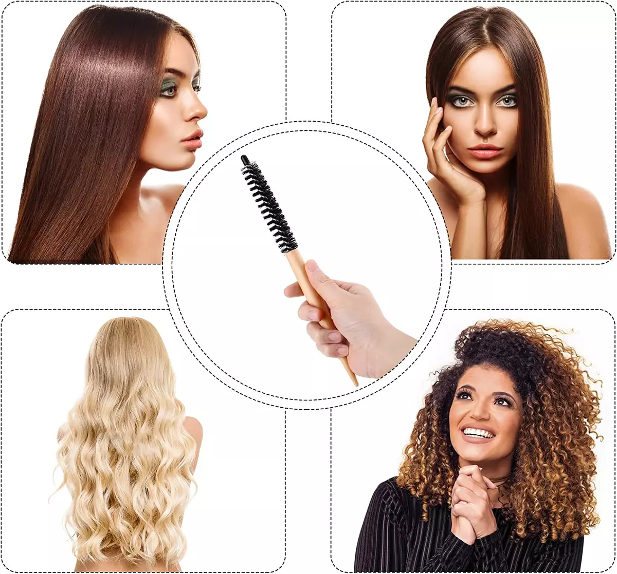 Round iron hair cheap