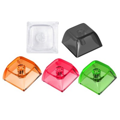 Crystal Keycaps 1U Backlit Keycaps Transparents Layer for Mechanical Keyboards