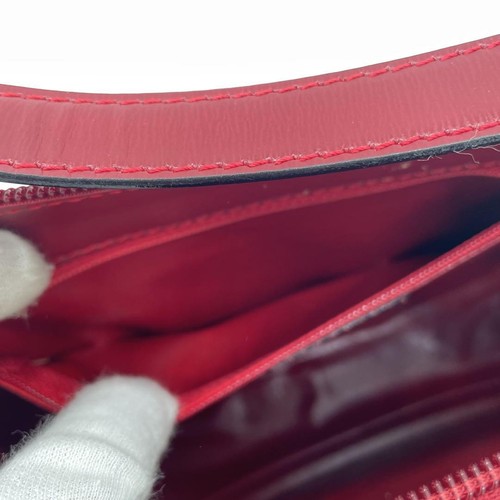 Christian Dior Shoulder Bag Purse CD Red Authentic - Picture 12 of 24