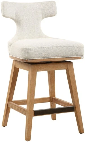 Uttermost 23871 Klismos 20"W Wood and Polypropylene Accent Stool - Oak / - Picture 1 of 5