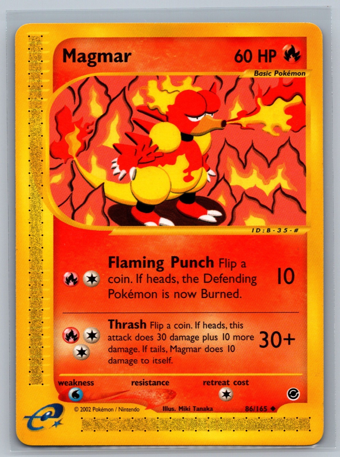 Pokemon TCG Magmar #86/165 Unlimited CCG Expedition