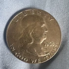 1963 Franklin Half Dollar 50C Philadelphia Business Strike 90% Silver KM#199
