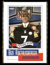 2004 OMR Ben Roethlisberger Future Stars Rookie RC Card. rookie card picture