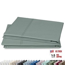 Luxuriously Soft Hotel Quality 600 Thread King 22 - Sage Green - Cool Tone
