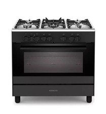 KENWOOD CK500DF 90 cm Dual Fuel Range Cooker – Matt Black & Chrome