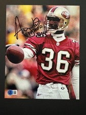 Merton Hanks Rare! autographed signed 49ers legend 8x10 photo Beckett BAS coa