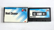 Scotch 3M Cassette Head Cleaner Tape in Case Audio