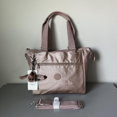 Kipling Revir Medium Handbag Shoulder Bag in Metallic Pink NWT