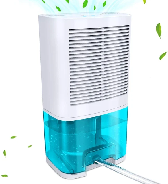 Dehumidifier 68oz(2000ml) Small with Drain 68oz/2000ML, White