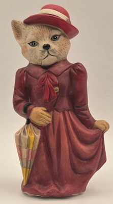 Elegant~''Miss Kitty'' In A Red Dress